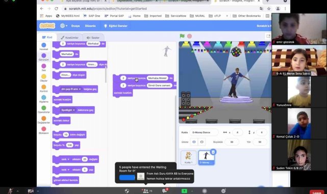 Öğrencilere online kodlama eğitimi verildi