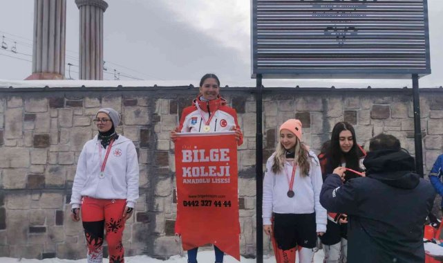 Okullar arası kayak sporları yarışmasında Bilge Koleji damgasını vurdu