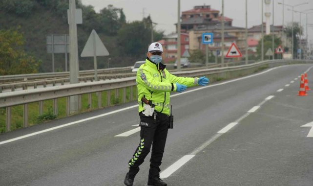 Ordu'da bir haftada yaklaşık 11 bin araç denetlendi