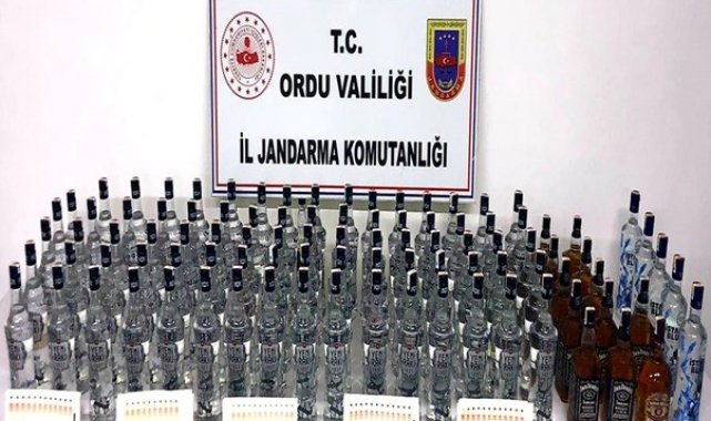 Ordu'da kaçak alkollü içki operasyonu