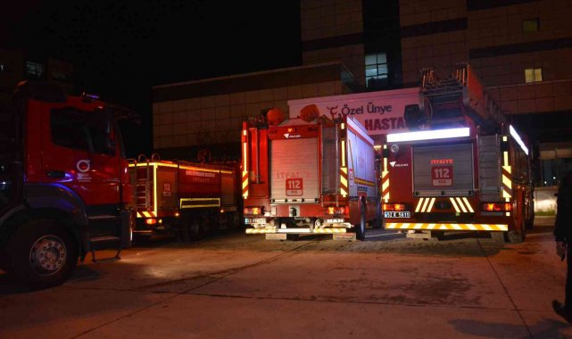Ordu&#039;da özel hastanede yangın paniği
