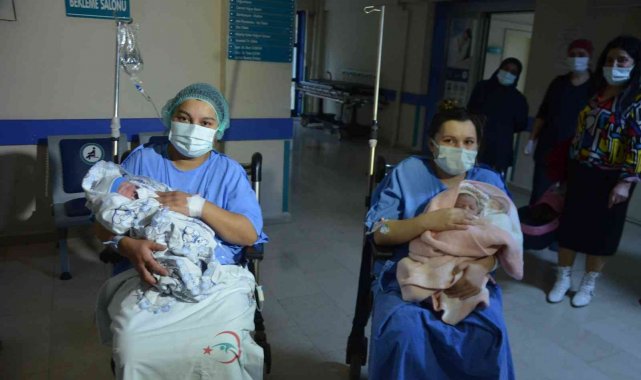 Ordu'da yeni yılın ilk bebekleri Masal Duru ve Yaşar Aras oldu