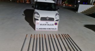 Orman İşletme Müdürlüğüne ait demir kazıkları çalan şahıs suçüstü yakalandı