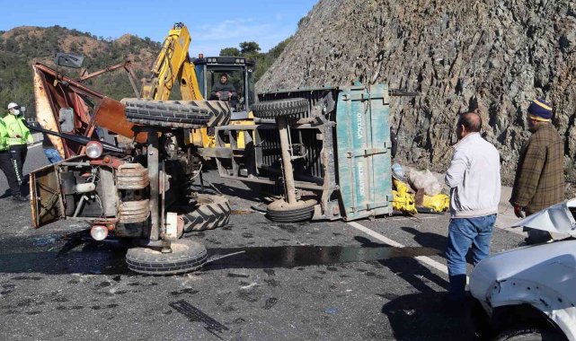 Ortaca'da trafik kazası 1 yaralı