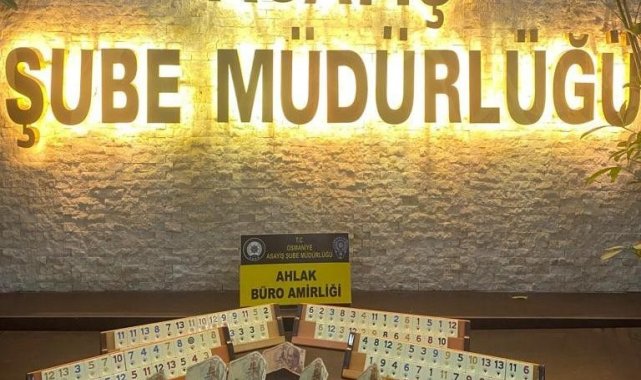 Osmaniye'de kumar operasyonu: 4 gözaltı