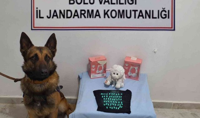 Oyuncağın içine sakladığı uyuşturucu haplarla yakalandı