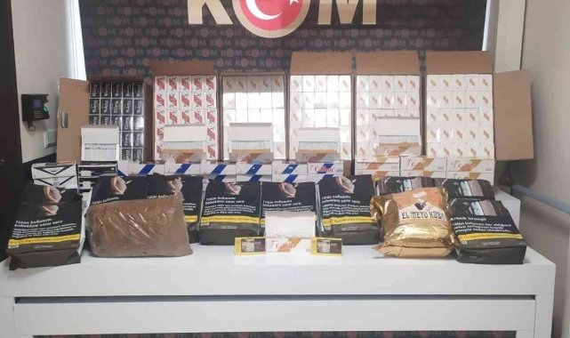 Polis binlerce adet kaçak makaron ele geçirdi