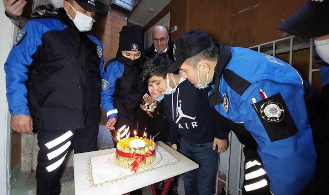 Polislerden Eren'e anlamlı ziyaret