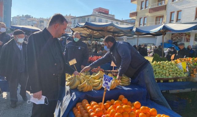 Pursaklar'da çarşı pazarda etiket-fiyat denetimi