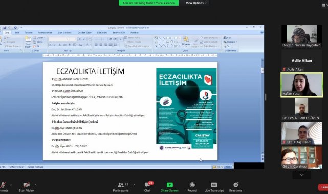 "Eczacılıkta İletişim" çalıştayı düzenlendi