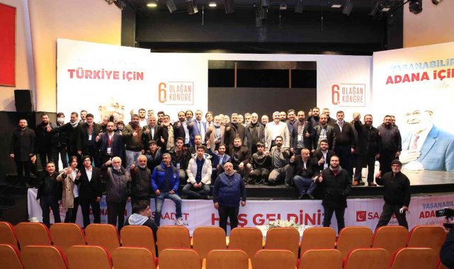 Saadet Partisi Adana İl Başkanlığı'nda bayrak değişimi