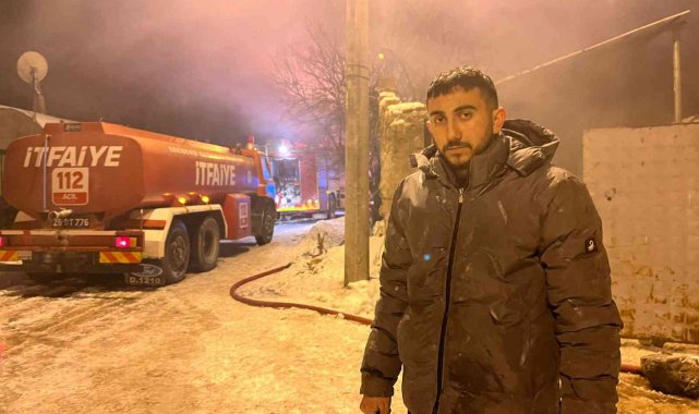 Saatlerce süren yangında 80 kadar hayvan telef oldu