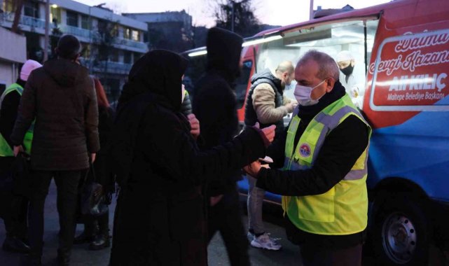 Sabah çorbası Maltepelilerin içini ısıttı
