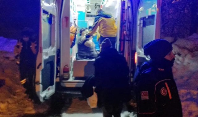 Sağlık ekipleri hastaya AFAD&#039;ın yardımıyla ulaştı