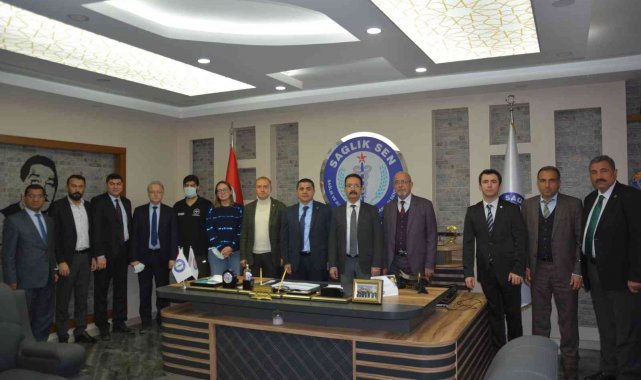 Sağlık Müdürü Tiryaki&#039;den Sağlık-Sen&#039;e ziyaret