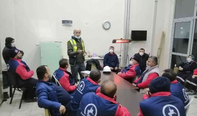 Saha personellerine iş güvenliği anlatıldı
