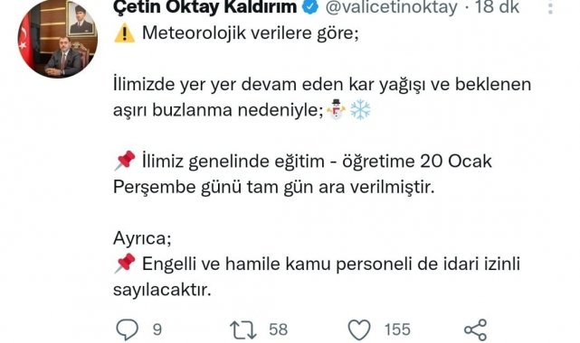 Sakarya'da eğitime kar engeli