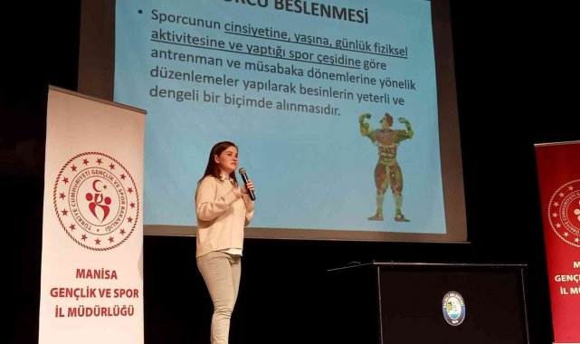 Salihli&#039;de sporculara beslenme anlatıldı