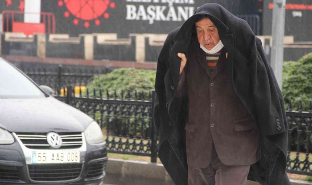 Samsun soğuk ve yağışlı havanın etkisine girdi