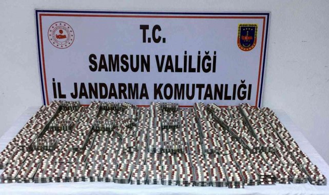 Samsun'da 10 bin 668 adet sentetik ecza ele geçirildi