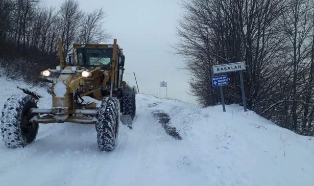 Samsun'da karla mücadele