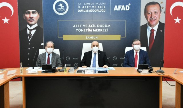 Samsun'un karla mücadelesi değerlendirildi