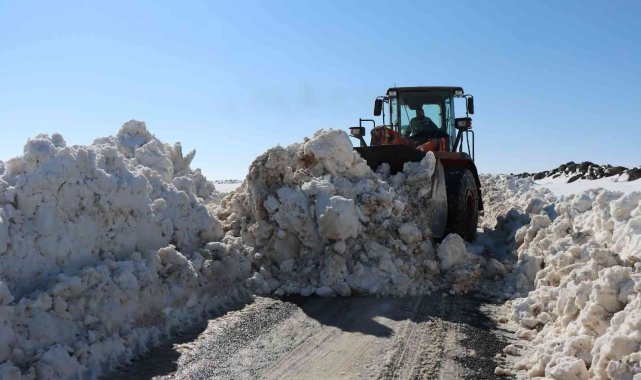 Şanlıurfa'da karla kaplı köy yolları bir bir açıldı