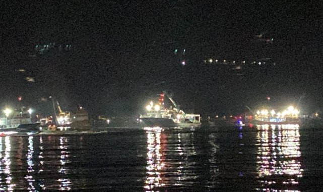Sarıyer açıklarında balıkçı gemisinde korkutan yangın