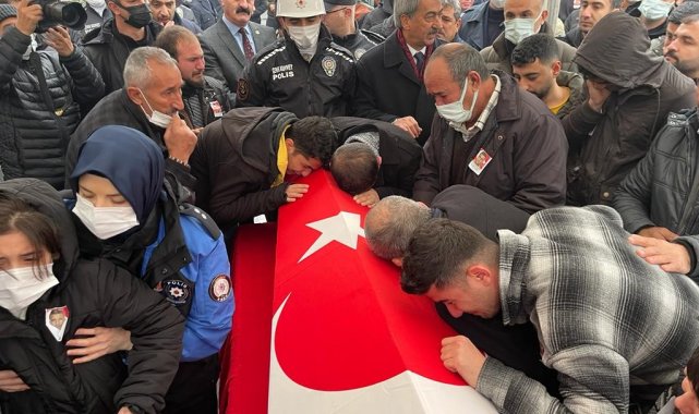 Şehit bekçi için tören düzenlendi