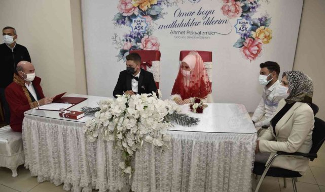 Selçuklu'da 2021 yılında 4 bin 693 çift evlendi