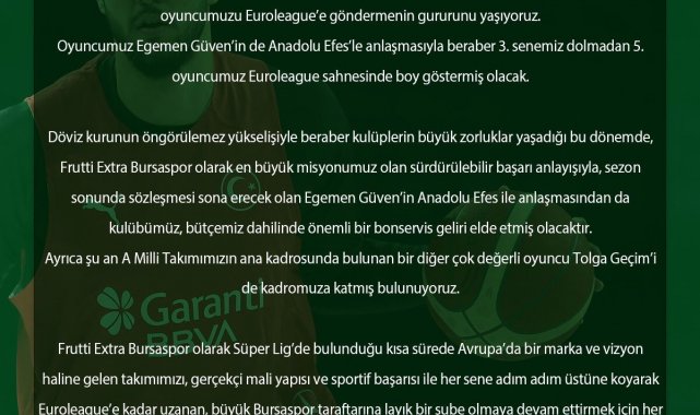 Sezer Sezgin: &quot;Tolga Geçim&#039;i kadromuza katmış bulunuyoruz&quot;