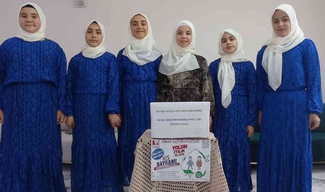 Simav Hazreti Aişe Yatılı Hafızlık Kız Kur&#039;an Kusru öğrencilerinden örnek kampanya
