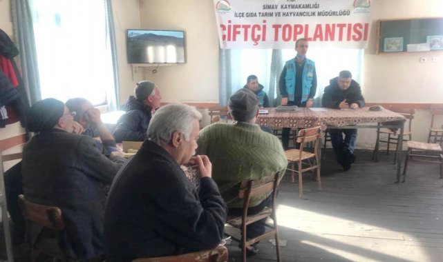 Simav&#039;da çiftçi bilgilendirme toplantısı