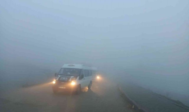 Sincik'te sis etkili oldu