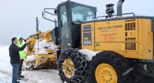 Sinop'ta 195 köy yolu kardan kapalı