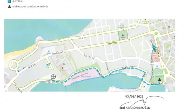 Sinop'ta gösteri ve yürüyüş güzergâhları belirlendi