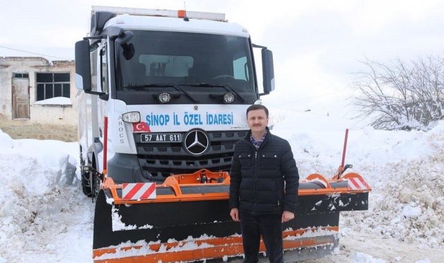 Sinop'ta kapalı köy yolu kalmadı