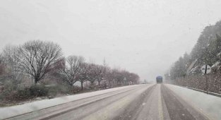 Sinop'ta kar yağışı