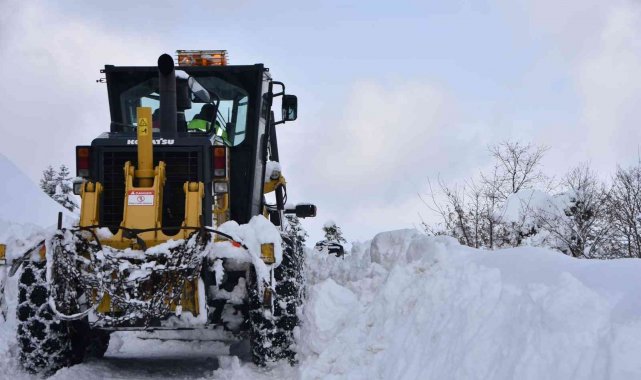 Sinop'ta ulaşıma kar engeli