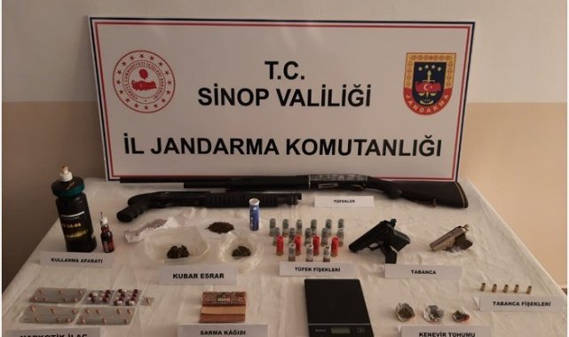 Sinop'ta uyuşturucu imal eden 1 kişi tutuklandı