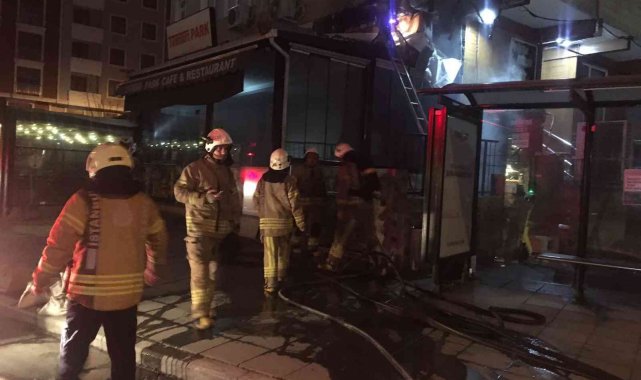 Şişli'de restoranın asma katında yangın