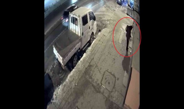 Sokak hayvanlarının mamasını çalan şahıs güvenlik kameralarına yansıdı