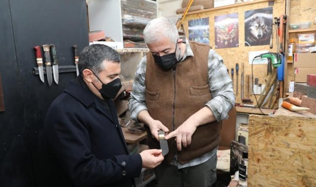 Somut olmayan kültürel mirasçıya Vali Atay&#039;dan ziyaret