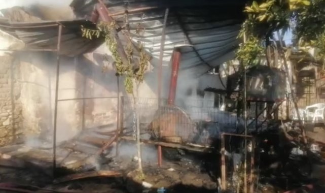 Sultanhisar&#039;da ev yangını