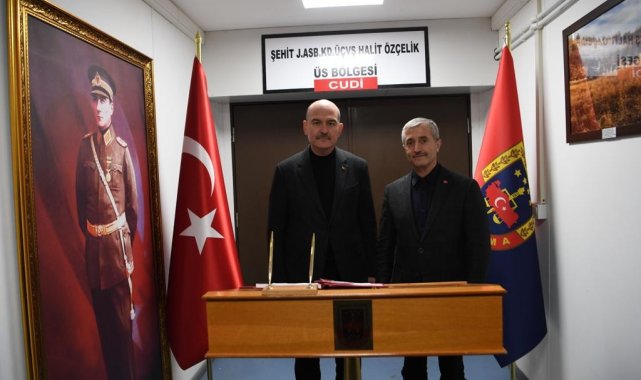 Tahmazoğlu, Bakan Soylu ile yeni yıla Cudi dağında Mehmetçiklerle girdi