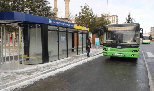 Talas&#039;ta kırsal aktarması için özel durak