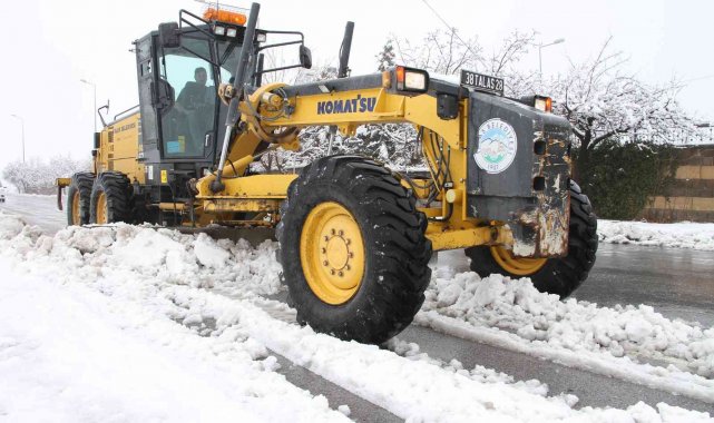 Talas&#039;ta kış çalışmaları aralıksız sürüyor