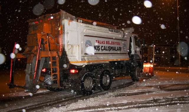 Talas'ta kış çalışmalarına aralıksız devam