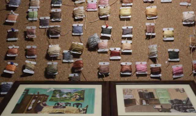 Tarihi milattan önce 6500'lere dayanan 'nakış' sanatıyla motifler işleniyor