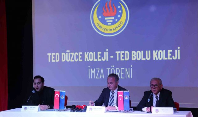 TED Bolu ve Düzce Koleji okullarının imza töreni gerçekleşti